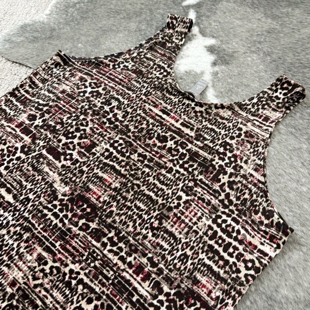 Travelers by Chicos Animal Print Tank Top - Picture 6 of 9